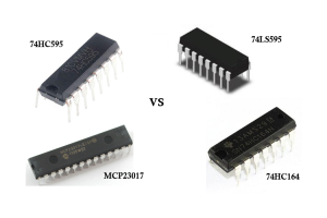 74HC595、74LS595、74HC164、およびMCP23017の違いを理解しています