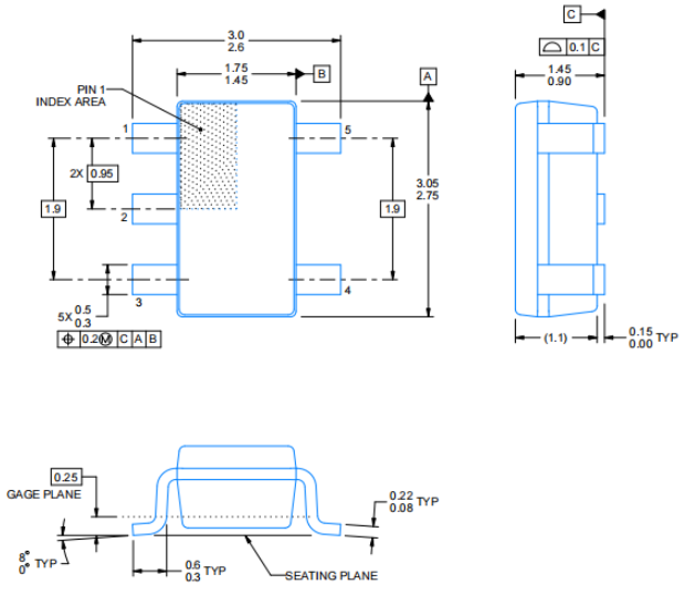 SN74LVC1G17QDCKRQ1 Package