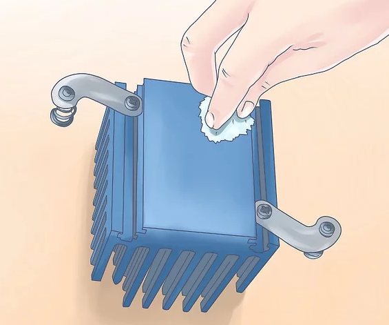 Cleaning the CPU and Heat Sink Surfaces