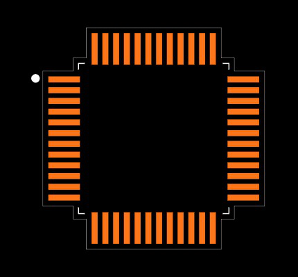 Fig.3 ATMEGA Footprint